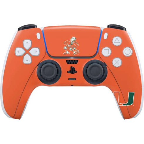 University of Miami Sebastian Mascot PS5 Controller Skin
